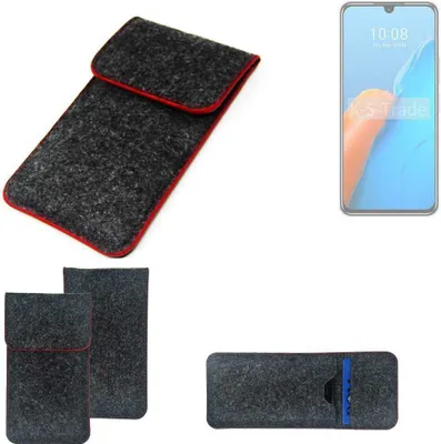 Produktbild von K-S-Trade Handy Schutz Hülle kompatibel mit Infinix Note 12 Pro 4G Schutzhülle Handyhülle Filztasche Pouch Tasche Case Sleeve Filzhülle dunkelgrau