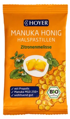 Immagine prodotto di Manukahonig - Balsamo per collo in pastiglie Zitron 30g