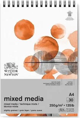 Zdjęcie produktu dla Podkładka WINSOR & NEWTON Mixed Media Pad, A4 30 arkuszy