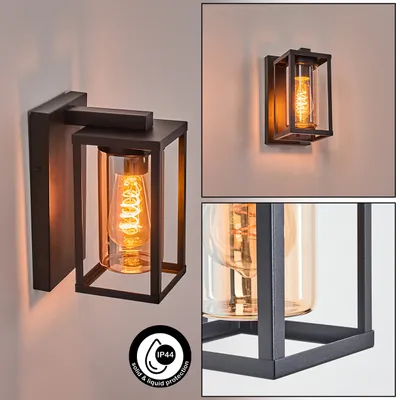 Produktbild von Vibo Außenleuchte aus Metall/Glas in Schwarz