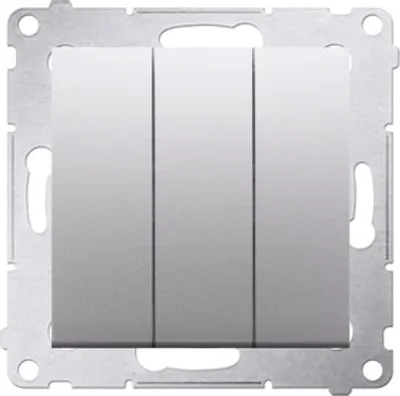 Produktbild von Kontakt-Simon DW31.01/43, Kunststoff, Silber, IP20, 250 V, 10 A, 75 mm