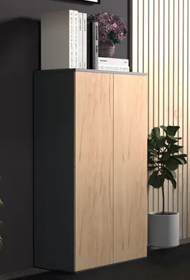 Produktbild von VCM Holz Kommode | Sideboard mit Drehtüren | Maße ca. H. 108 x B. 60 x T. 32 cm - Dalosa 3