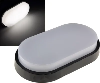 Produktbild von LED Wandleuchte PALAU IP54 4000K Oval 10 Watt 900 Lumen Anthrazit