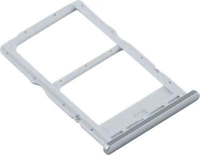 Produktbild von Clappio, SIM-Kartenhalter für Huawei P40 Lite 5G Dual Nano Sim, Silber