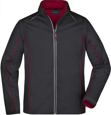 Produktbild von 2 in 1 Jacke mit abzippbaren Ärmeln black/red, Gr. S