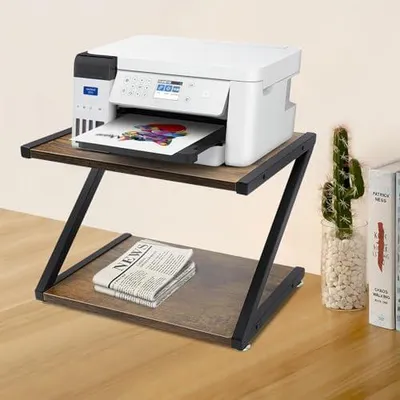 Produktbild von Zwei-stöckiger Druckerständer und Schreibtisch-Organizer für Büro und Zuhause