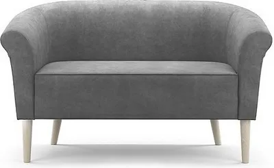 Zdjęcie produktu dla BETTSO Elegancka dwuosobowa sofa tapicerowana w stylu skandynawskim na wysokich bukowych nogach PERO 2 Szara
