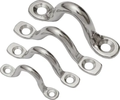 Produktbild von Edelstahl Augplatte Zurröse Deckenhaken Wandöse Ösenplatte Augenplatte Bügel Öse C 50mm