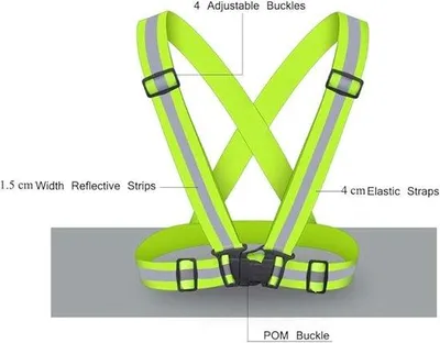Produktbild von Famanu Sicherheitsweste 2er Set - Reflektierend, Elastisch, Einheitsgröße