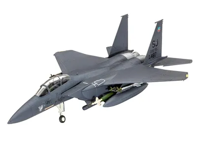 Produktbild von Revell F-15E Strike Eagle & bombs, Starrflügelflugzeug-Modell, Montagesatz, 1:144, F-15E Strike Eagle, Männlich, Kunststoff