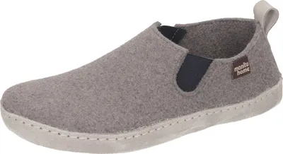 Produktbild von Manitu Damen Hausschuhe Slipper Filz 340001, Größe:39 EU, Farbe:Beige