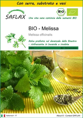 Immagine prodotto di SAFLAX Insieme di coltivazione -- Melissa - 1000 semi - Melissa