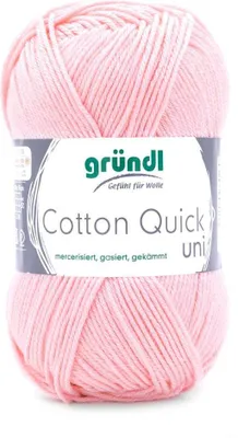 Produktbild von Gründl Baumwolle quick uni,50g.100%Baumwolle,mercerisiert,Häkel- u. Strickgarn,50g / 125 m,NS 3-4 94