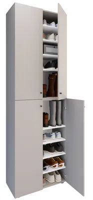 Obrázek produktu pro Skříň na boty Lona2XL10DT 4 dveře šedá.