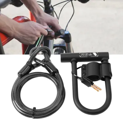 Image de Antivol en U pour vélo, étanche, inoxydable, robuste, hautement sécurisé, antivol, conçu pour la montagne