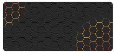 Produktbild von XXL Gaming Mauspad 400 x 900 mm Tischunterlage Large Size Wabenmuster Rutschfest