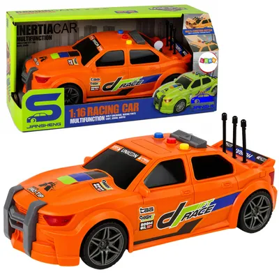 Image de Les lumières de course de voitures de sport sonnent orange 1:16