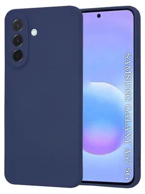 Produktbild von Techsuit - SoftFlex Silikonhülle für Samsung Galaxy A57 5G - dunkelblau