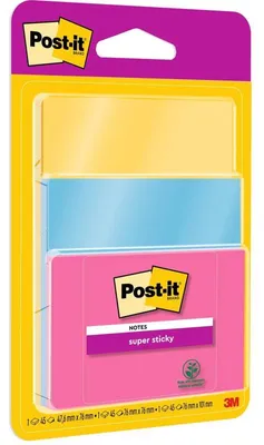 Produktbild von Post-it Super Sticky - MEMOBLOCK POST-IT 3432 SUPER STICKY ASS
