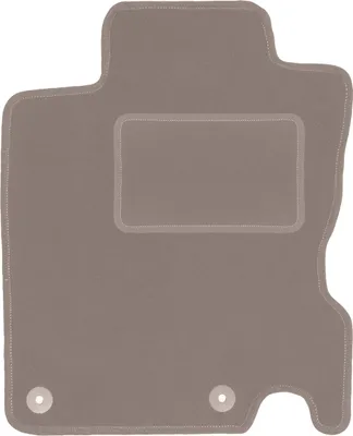 Produktbild von Fahrerfußmatte Velours beige passend für Renault Kadjar (2015-, SUV) – mit Befestigungen – passgenau