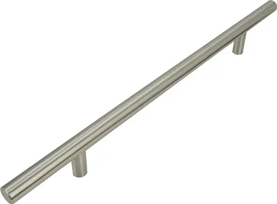 Immagine prodotto di Maniglia Aurora 224 mm in metallo spazzolato - elegante maniglia per mobili e cassetti in acciaio inox, moderna e resistente, con accessori di montaggio inclusi.