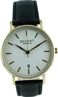 Immagine prodotto di Regent orologio da uomo in pelle orologio automatico da polso cinturino in pelle nera D2UR1011585