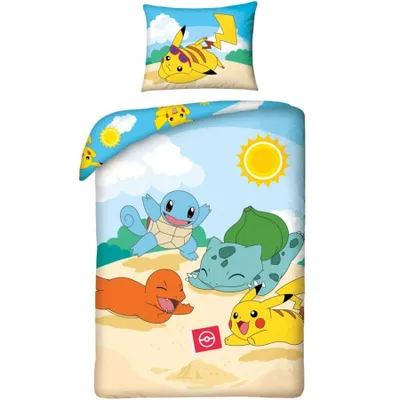 Produktbild von HALANTEX Obliečky Pokémon pláž  Bavlna, 140/200, 70/90 cm