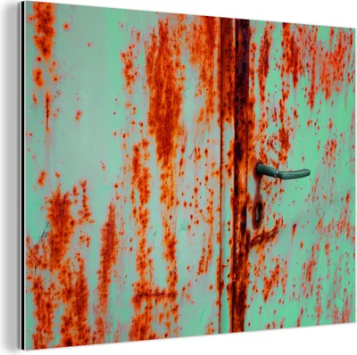 Obrázok produktu pre Nástenná dekorácia Kovový kovový obraz Wall Art 120x90cm Hrdza - železo - priemyselné Muchowow Hliníkové obrazy