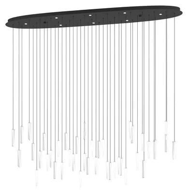 Immagine prodotto di Lampada a sospensione grande Sardenara, colore nero, altezza 148 cm