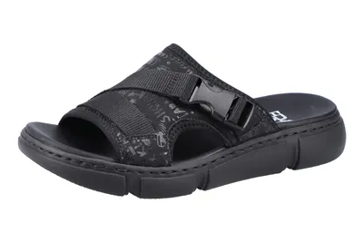Produktbild von Rieker Damen Pantoletten Freizeit Clogs 68990, Größe:39 EU, Farbe:Schwarz