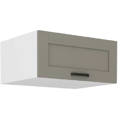 Image de Hotte aspirante profonde LAILI - largeur 80 cm, gris clair / blanc