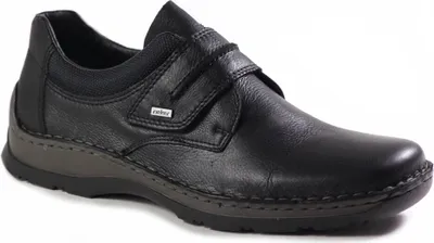 Produktbild von Rieker Halbschuh - Schwarz / Schwarz Leder/Synthetik Größe: 42 Normal
