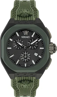Produktbild von Versace VE9L00324 V-Legend Chrono schwarz grau grün Biokeramik Herren Uhr NEU