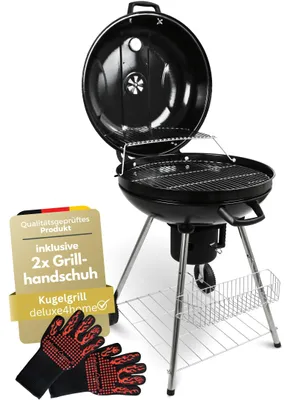 Immagine prodotto di Barbecue a carbone Kogelbarbecue, 55 cm, nero - Griglia in acciaio legato