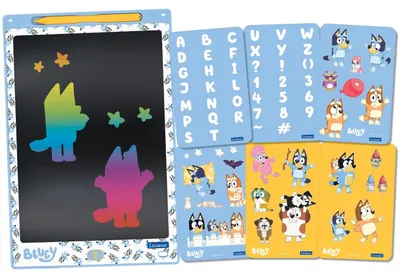 Image de Tablette à Dessins électronique multicolore Bluey