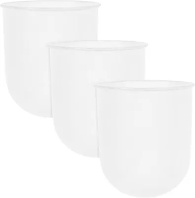 Produktbild von Toiletständer 3 Stück, weißer Plastik