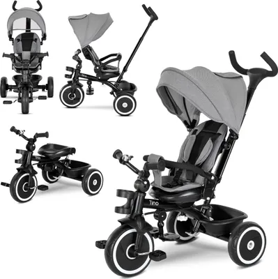 Obrázek produktu pro Lorelli Tino 360 dětská tříkolka 5 v 1 – otočné sedlo 360°, vodicí tyč, stříška, free-wheel,Polyuretankola, do 25 kg