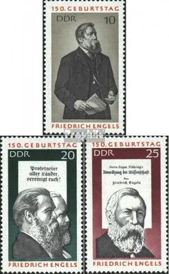 Produktbild von Briefmarken DDR 1970 Mi 1622-1624 (kompl.Ausgabe) gestempelt 150.Geburtstag von Engel