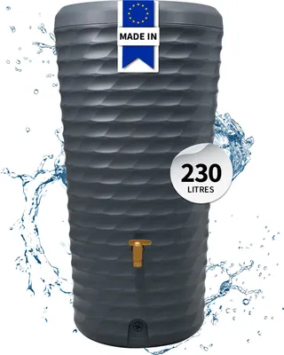 Image de 4rain JOLIE 2 en 1 récupérateur d'eau de pluie 230 L, gris graphite Incl. bac de plantation