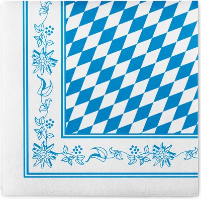Produktbild von Airlaid Serviette Bayern, 40 x 40 cm, 50 Stück - Mank