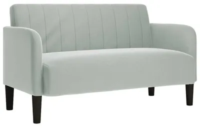 Produktbild von vidaXL Zweisitzer-Sofa Hellgrau 109 cm Samt