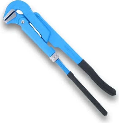 Produktbild von Högert Universalzange 90° abgewinkelt 430mm 1-1/2" Rohrzange Eckrohrzange Profi-Zange verstellbar