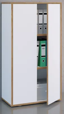 Produktbild von VCM Holz Büroschrank Ordner Aktenschrank Büromöbel Schrank Salia 3-fach Breite 60 cm Drehtüren