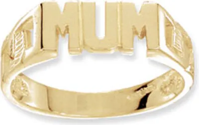 Produktbild von Klassischer 9 Karat (375) Gold Damen - Mum Ring, 60 (19.1); TRS17116RSS