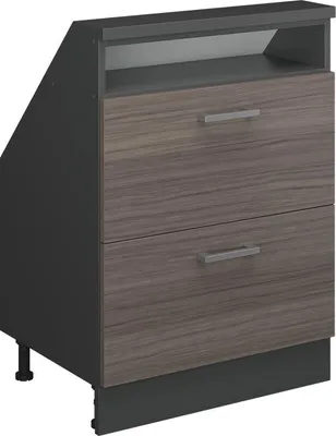 Produktbild von Dachschrägenschrank Vicco Rion Edelgrau mit 2 Schubladen, Model 56069
