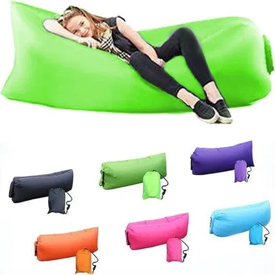 Immagine prodotto di Divano gonfiabile, trasportabile, impermeabile, con seduta gonfiabile e borsa a zaino, ideale per terrazze, rive, spiagge, campeggi ed eventi musicali.