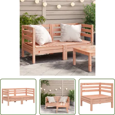 Produktbild von The Living Store Garten-Ecksofas 2 Stk. Massivholz Douglasie
