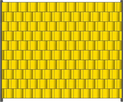 Produktbild von Wallario Zaunsichtschutz mit Motiv Gelb für Ein- und Doppelstabmatten Zäune in der Größe 250 x 200 cm