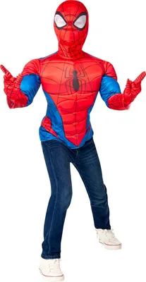 Image de Haut Spiderman avec masque taille unique pour enfants