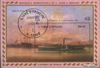 Produktbild von Briefmarken Sao Tome e Principe 1984 Mi Block152 (kompl.Ausg.) gestempelt Weltpostkongress